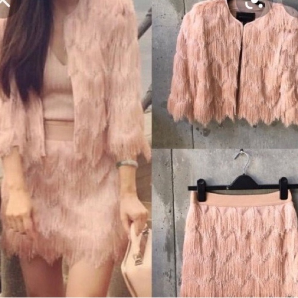 BCBGMaxAzria Pink Skirt Set